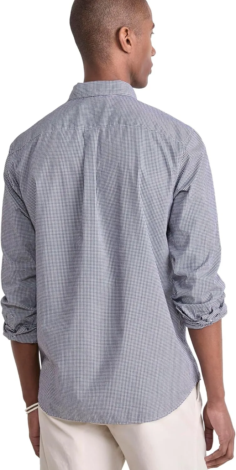 vineyard vines Men's Anegada Gingham Perfect Wash Poplin Shirt