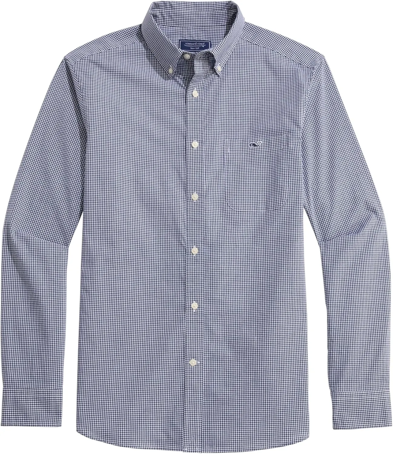 vineyard vines Men's Anegada Gingham Perfect Wash Poplin Shirt