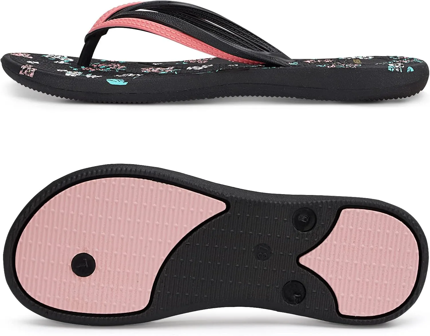 VOVEA Flip Flops For Women Non-Slip Bathroom Shower Shoes Cushion foam Indoor and Outdoor Sandals