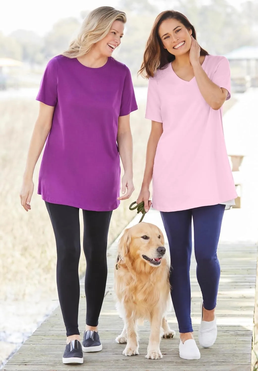 Woman Within Women's Plus Size Perfect Crewneck Tunic
