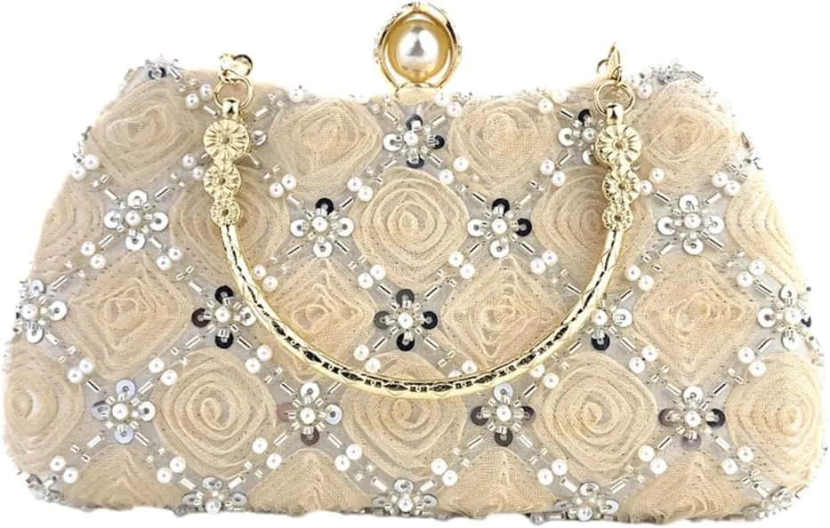 Women Bag Beads Clutches Purse Evening Handbag Evening Clutches Bag Sequins Clutches Bag Evening Bag Bridal Purse