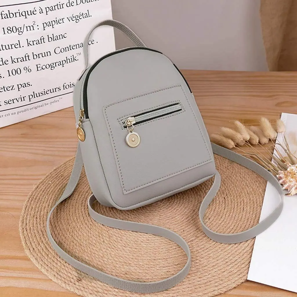 Women Purse Letter Small Mobile Phone Shoulders Bag Backpack Messenger Fashion Bag Rainbow Clear Backpack