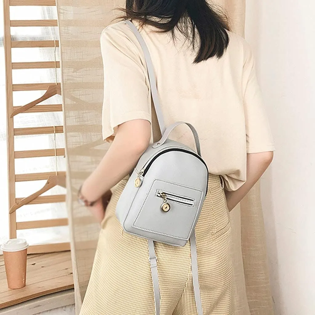 Women Purse Letter Small Mobile Phone Shoulders Bag Backpack Messenger Fashion Bag Rainbow Clear Backpack