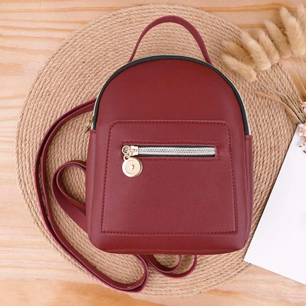Women Purse Letter Small Mobile Phone Shoulders Bag Backpack Messenger Fashion Bag Rainbow Clear Backpack