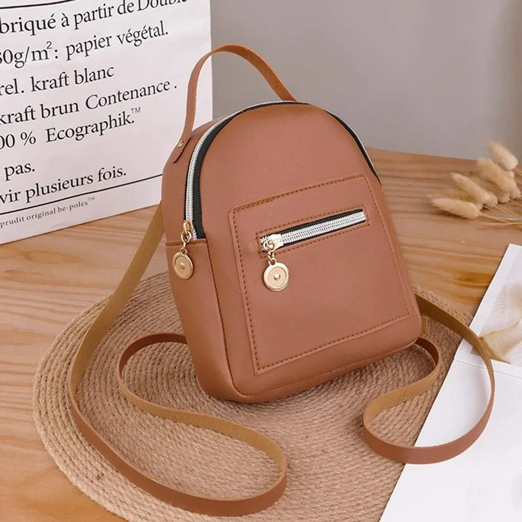 Women Purse Letter Small Mobile Phone Shoulders Bag Backpack Messenger Fashion Bag Rainbow Clear Backpack