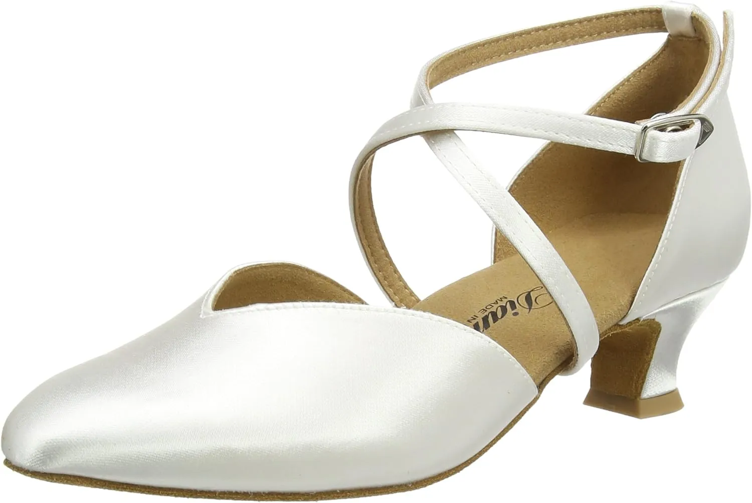 Women's Ballroom Dance Shoes, White, 8 us