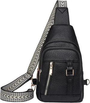 Women's Crossbody Handbags 2024 New Leather Crossbody Fanny Packs for Women,trendy Chest Bag Backpack with Adjustable Strap,cross Body Bag for Hiking Sports Outdoor Travel