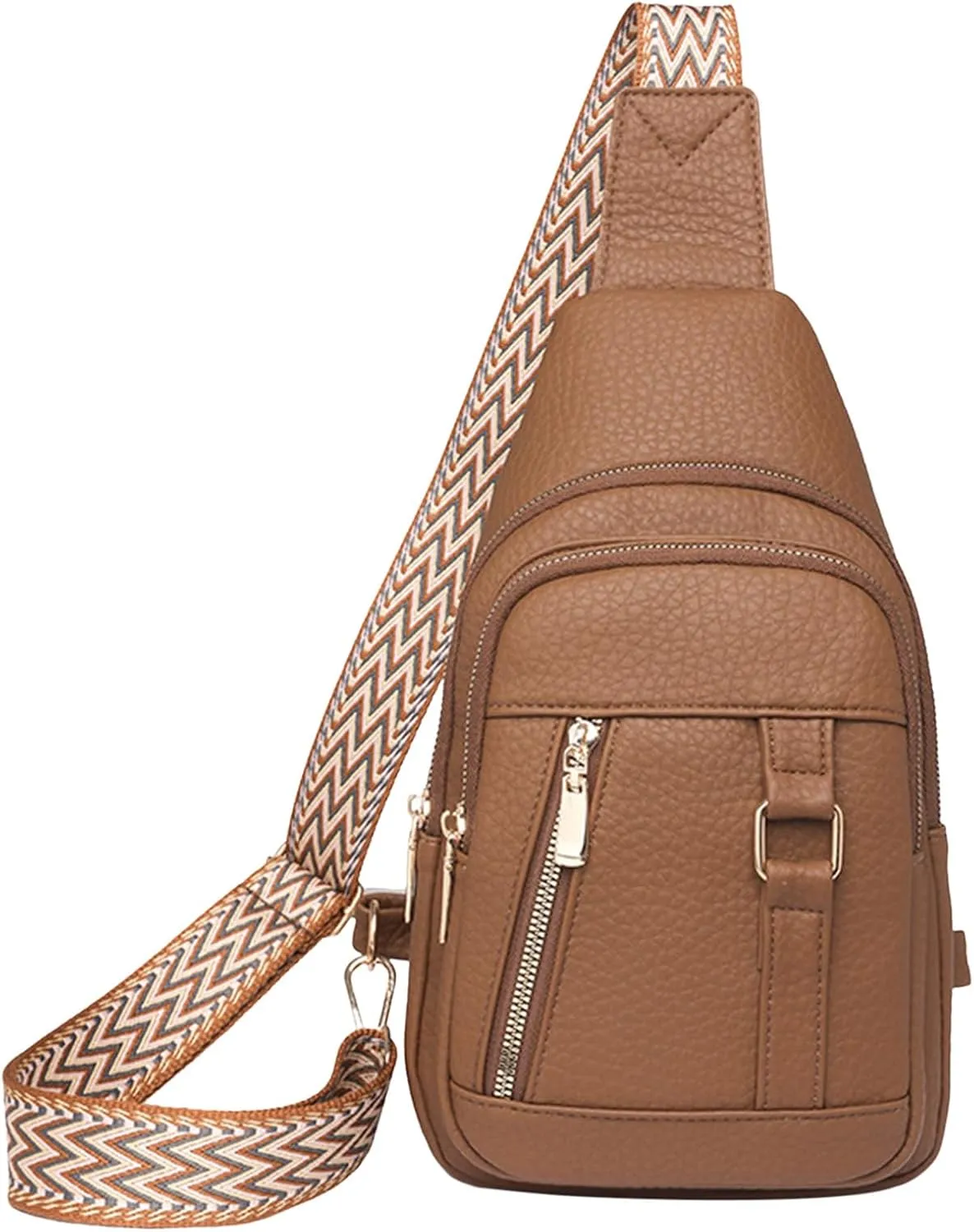 Women's Crossbody Handbags 2024 New Leather Crossbody Fanny Packs for Women,trendy Chest Bag Backpack with Adjustable Strap,cross Body Bag for Hiking Sports Outdoor Travel