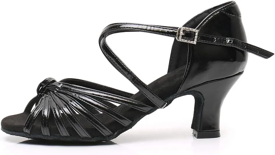 Women's Latin Dance Shoes Ballroom Party Practice Performance Sandals,Model WZJ