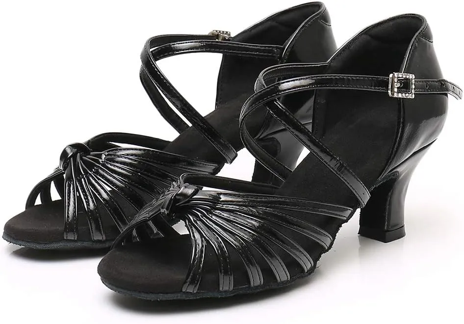 Women's Latin Dance Shoes Ballroom Party Practice Performance Sandals,Model WZJ
