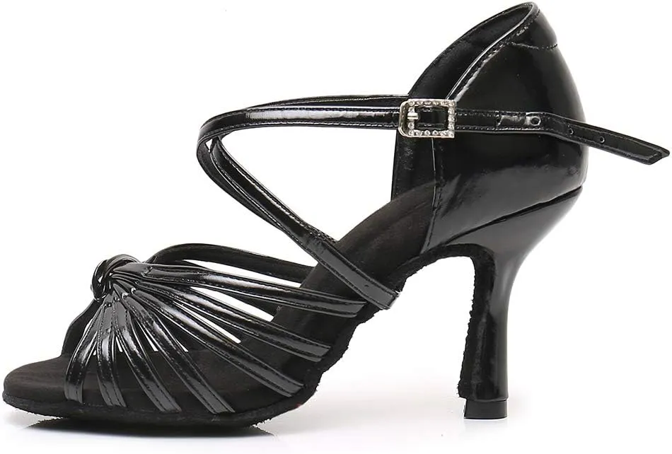Women's Latin Dance Shoes Ballroom Party Practice Performance Sandals,Model WZJ