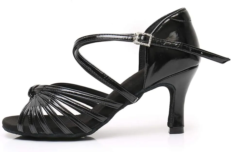Women's Latin Dance Shoes Ballroom Party Practice Performance Sandals,Model WZJ