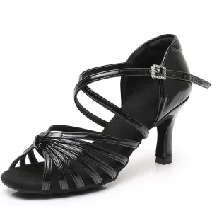 Women's Latin Dance Shoes Ballroom Party Practice Performance Sandals,Model WZJ