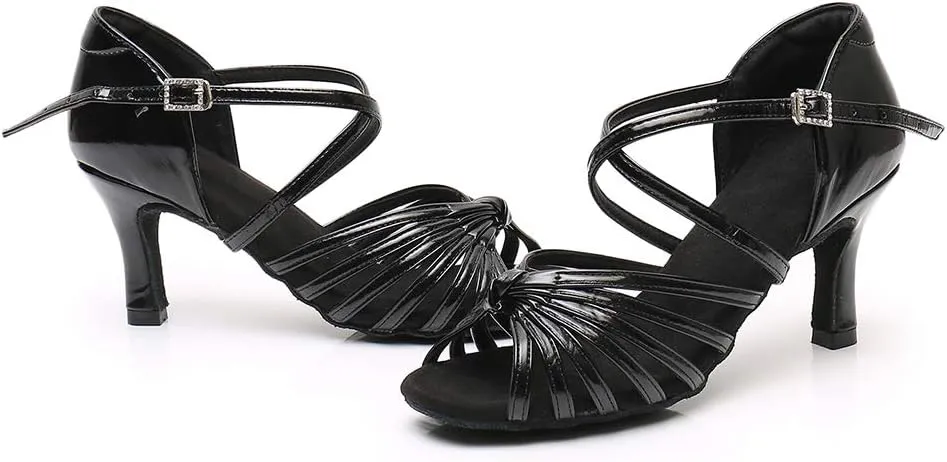 Women's Latin Dance Shoes Ballroom Party Practice Performance Sandals,Model WZJ