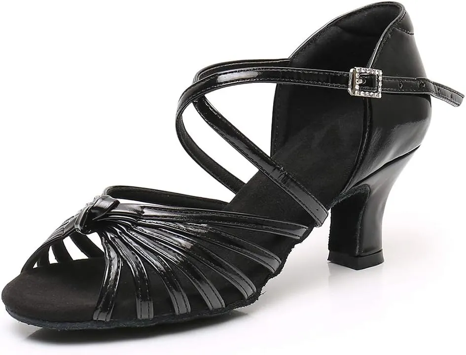 Women's Latin Dance Shoes Ballroom Party Practice Performance Sandals,Model WZJ