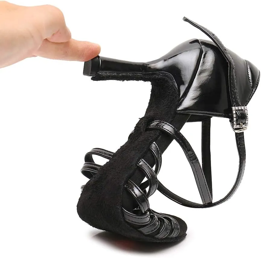 Women's Latin Dance Shoes Ballroom Party Practice Performance Sandals,Model WZJ