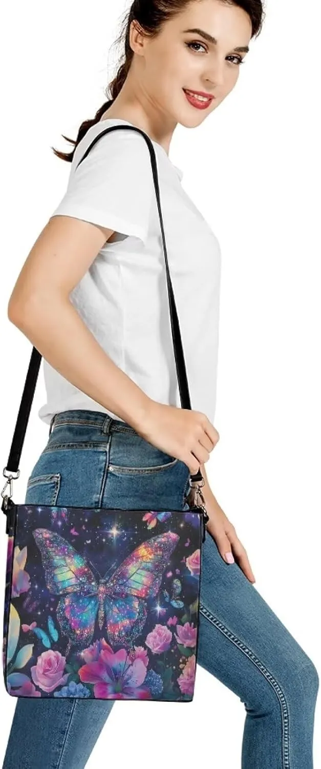 Women's Leather Handbags Designer Tote Purse Bucket Bags Oversized Large Shoulder Bag with Handle Pockets