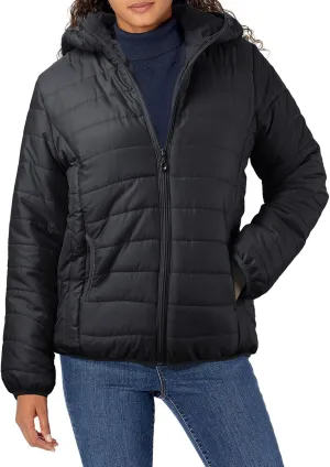 Womens Lightweight Parkas Windproof Slim Fit Solid Long Sleeve Down Jacket Short Bomber Hooded Winter Puffer Jackets