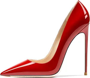 Women's Pointed Toe Shallow Stiletto Heels 4.7 Inch Pumps Wedding Party Banquet Shoes