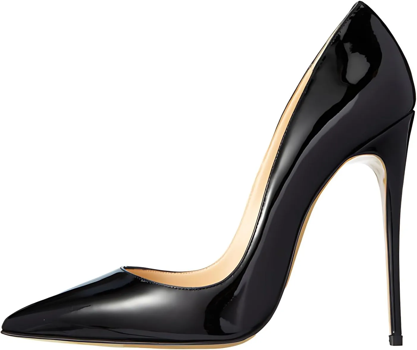 Women's Pointed Toe Shallow Stiletto Heels 4.7 Inch Pumps Wedding Party Banquet Shoes