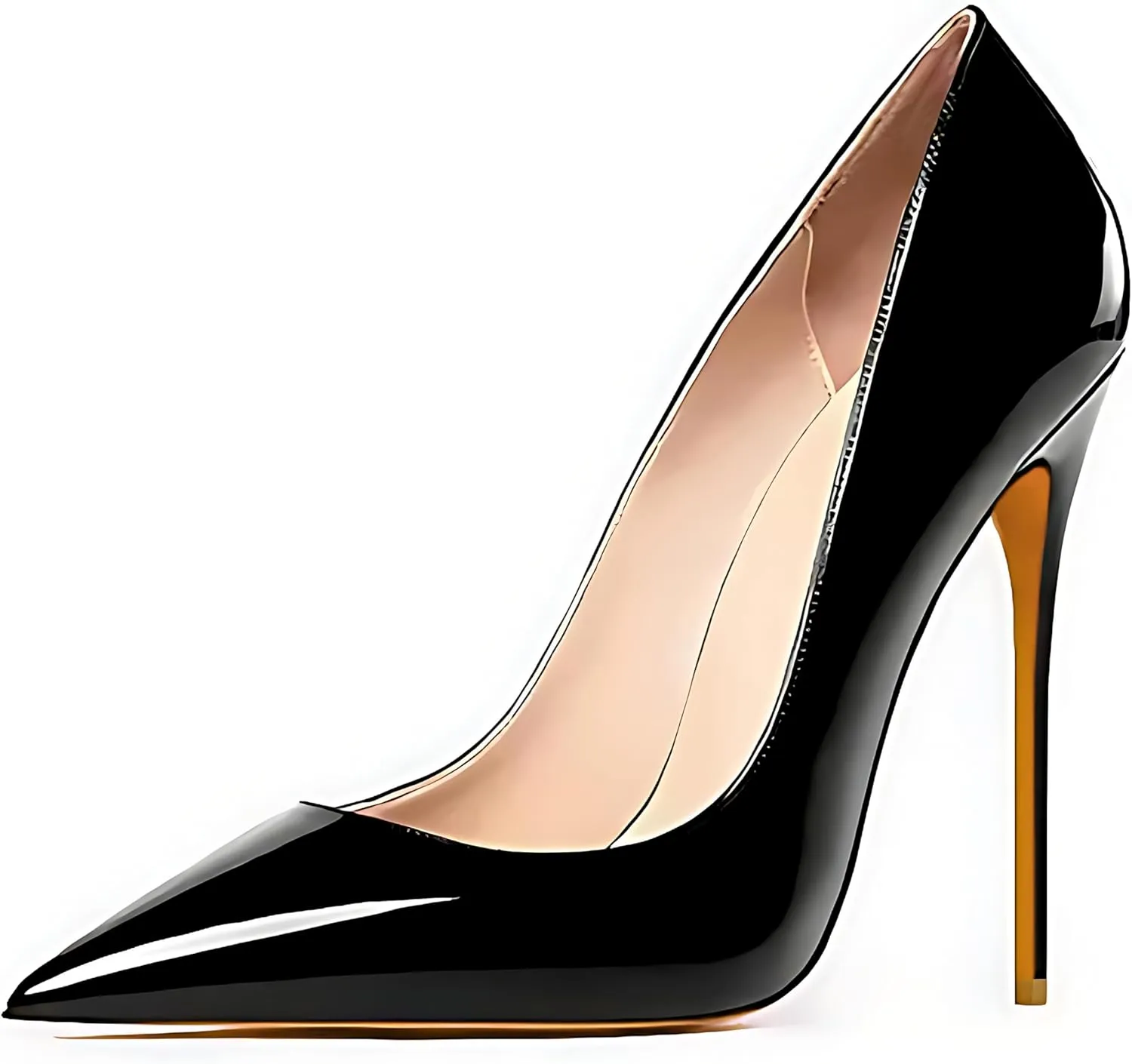Women's Pointed Toe Shallow Stiletto Heels 4.7 Inch Pumps Wedding Party Banquet Shoes