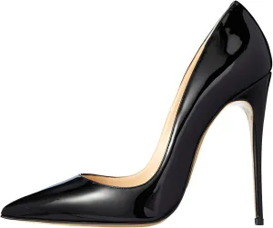 Women's Pointed Toe Shallow Stiletto Heels 4.7 Inch Pumps Wedding Party Banquet Shoes