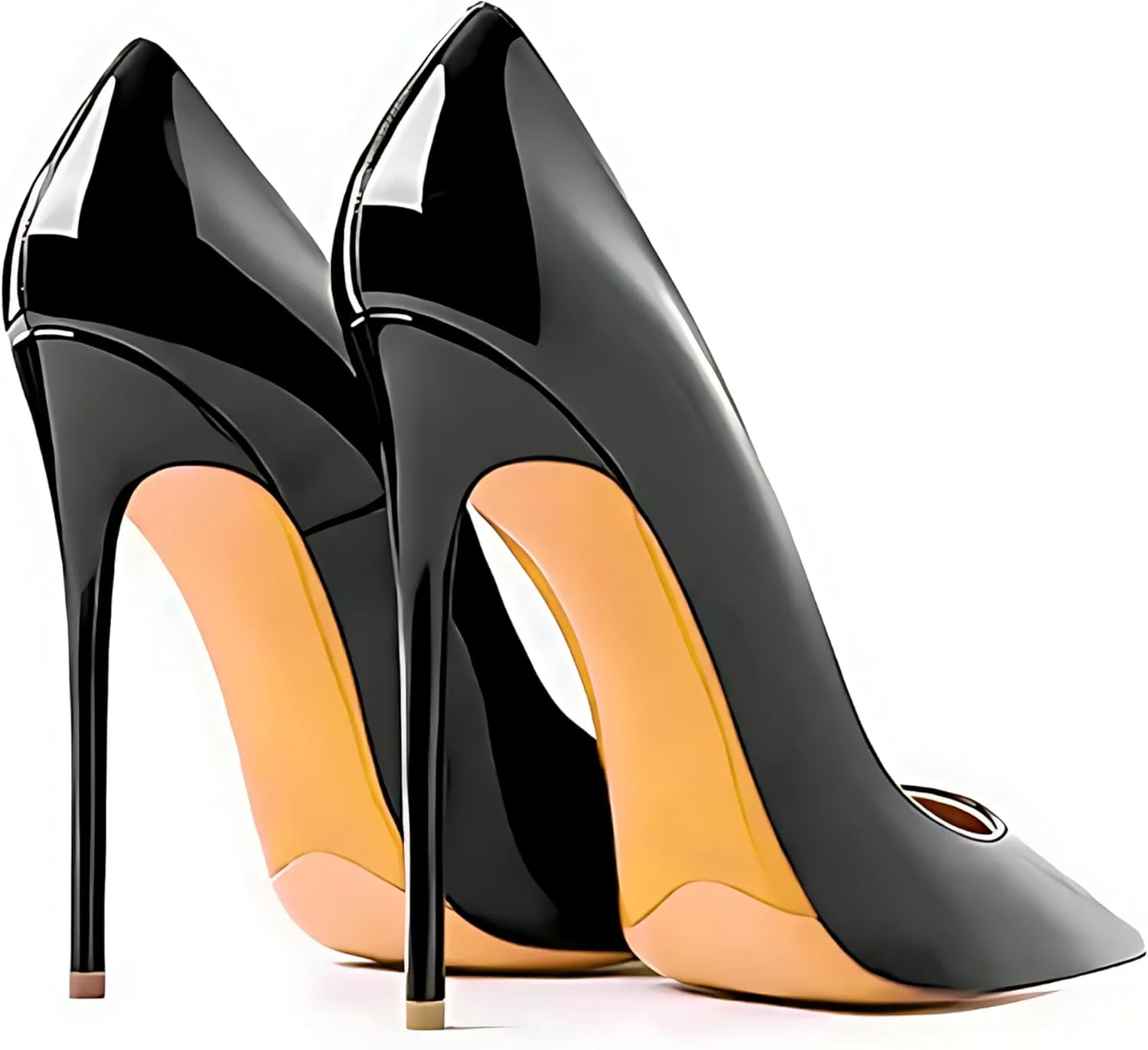 Women's Pointed Toe Shallow Stiletto Heels 4.7 Inch Pumps Wedding Party Banquet Shoes