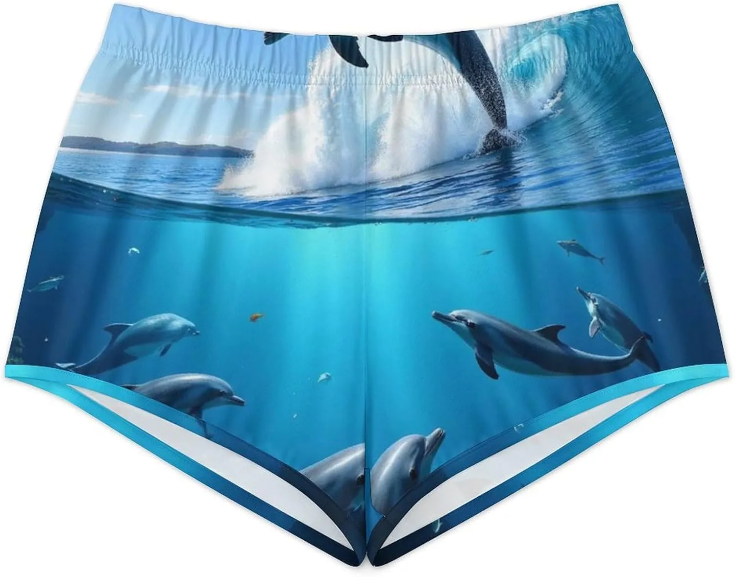 Women's Running Shorts Elastic Workout Athletic Gym Yoga Shorts