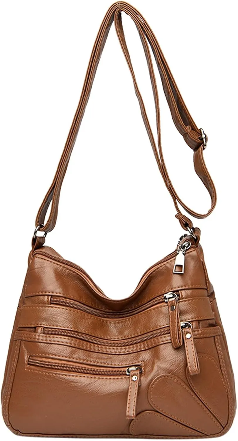 Women's Trendy Purses Vegan Leather Hobo Handbags Women's Shoulder Bags Tote Satchel Hobo Womens Shoulder Purse(One Size)