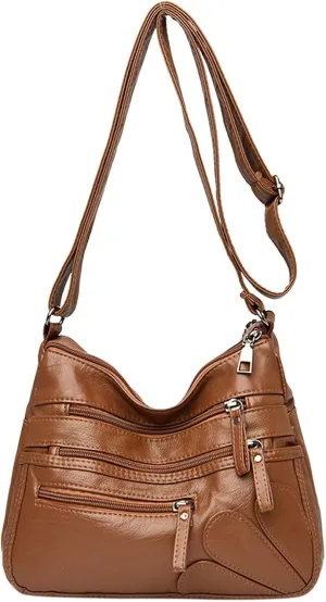 Women's Trendy Purses Vegan Leather Hobo Handbags Women's Shoulder Bags Tote Satchel Hobo Womens Shoulder Purse(One Size)
