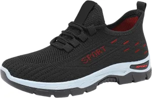 Womens Walking Orthopedic Sneakers with Arch Support Non Slip Running Shoes Casual Trendy Lightweight Breathable Mesh Shoes Comfortable Soft Sole Sneakers Outdoor Athletic Workout Sports Tennis Shoe