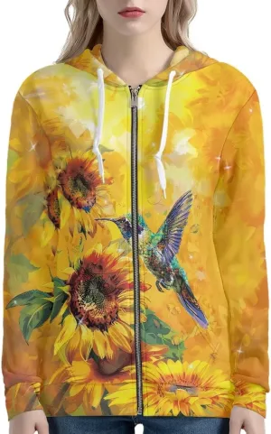 Xoenoiee 3d Print Women Zip Up Hoodies Sweatshirt Jacket Long Sleeve Shirts Streetwear Pullover Tops With Pocket